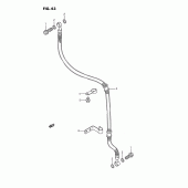 Схема вузла: Передній гальмівний шланг Suzuki LS650 Savage