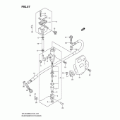 Схема вузла: Задній гальмівний циліндр Suzuki DR-Z400 DR-Z400SM