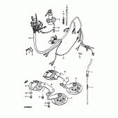 Схема узла: Электропроводка для Suzuki GS1000