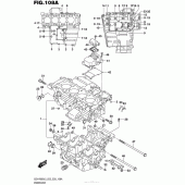 Схема узла: Картер двигателя для Suzuki GSX-R600