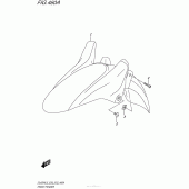 Схема вузла: Переднє крило Suzuki DL650 V-Strom