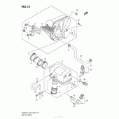 Схема вузла: Повітряний фільтр (An650L3 E03) для Suzuki AN650 Burgman (EU analogue of SkyWave)