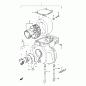 Схема узла: Воздушный фильтр для Suzuki DR125