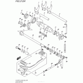 Схема вузла: Копірний вал & Вилки & Вал перемикання для Suzuki VL1500 Boulevard C90T