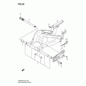 Схема узла: Задний рычаг подвески для Suzuki GSR600