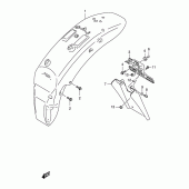 Схема вузла: Заднє крило Suzuki VS800 Intruder 800