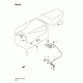 Схема вузла: Сидіння (Sv650sl2 e2) для Suzuki SV650