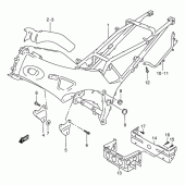 Схема вузла: Рама для Suzuki RF900