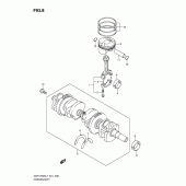 Схема вузла: Колінчастий вал & Поршень для Suzuki GSF1250 Bandit S