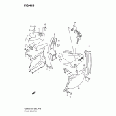 Схема вузла: Бічні панелі (Vl800k7/tk7) для Suzuki VL800 Boulevard C50T