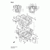 Схема узла: Картер двигателя для Suzuki GSX1400