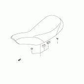 Схема вузла: Сидіння (Model k3/k4) для Suzuki RV125