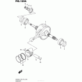 Схема вузла: Колінчастий вал & Поршень для Suzuki UH200 Burgman
