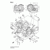 Схема вузла: Картер двигуна для Suzuki VS1400 Intruder 1400