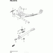 Схема вузла: Stand (Uh200Al6 P28) для Suzuki UH200 Burgman