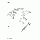 Схема узла: Накладка топливного бака для Suzuki RM-Z250