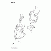 Схема узла: Накладка фары для Suzuki SFV650 Gladius