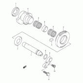 Схема вузла: Балансувальний вал Suzuki GSX1300 Hayabusa