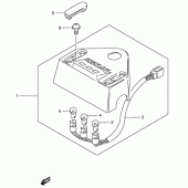 Схема вузла: Pilot lamp (E1, E24, E71) для Suzuki TS185