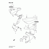 Схема вузла: Бічна кришка (Vzr1800ufl2 e19) ​​для Suzuki VZR1800 Intruder M1800R/ Boulevard M109R