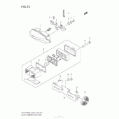 Схема узла: Задний фонарь (Стоп-сигнал) (Gsx-R1000L3 E03) для Suzuki GSX-R1000