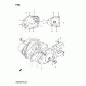 Схема узла: Крышки картера для Suzuki DR200 DR200SE