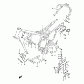 Схема узла: Рама (Model x/y) для Suzuki DR125