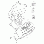 Схема узла: Передний обтекатель (Model n n67) для Suzuki GSX-R400