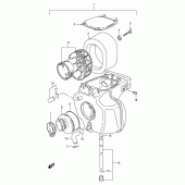 Схема узла: Воздушный фильтр для Suzuki DR125