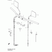 Схема вузла: Кермо & Тросики для Suzuki DR-Z250