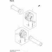 Схема узла: Пульт управления рулевой (Gsx1300Ral4 E28) для Suzuki GSX1300 Hayabusa