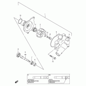 Схема вузла: Водяний насос Suzuki GSX-R750