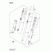 Схема вузла: Передня вилка (Sv650sl2 e2) для Suzuki SV650