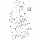 Схема вузла: Облицювальні елементи (Model n) для Suzuki GSX250 Across
