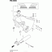 Схема узла: Топливный бак (Dr-Z400Sl6 E03) для Suzuki DR-Z400 DR-Z400S