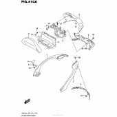 Схема вузла: Pillion Rider Handle (An650L6 E33) для Suzuki AN650 Burgman (EU analogue of SkyWave)