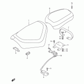 Схема узла: Сиденье для Suzuki VZ800 Marauder