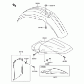 Схема вузла: Крило для Suzuki RM100