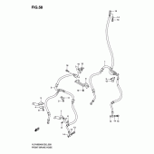 Схема вузла: Передній гальмівний шланг Suzuki VLR1800 Intruder C1800R/ Boulevard C109R