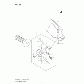 Схема узла: Левая ручка руля для Suzuki DR650 DR650SE