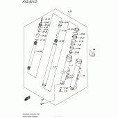 Схема вузла: Вилка передньої осі (Sfv650Al5 E28) для Suzuki SFV650 Gladius