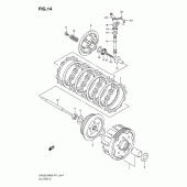 Схема вузла: Зчеплення для Suzuki EN125