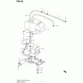 Схема вузла: Система вентиляції бензобака (Ls650L4 E33) для Suzuki LS650 Boulevard S40