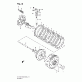 Схема вузла: Зчеплення для Suzuki DR-Z125 DR-Z125L