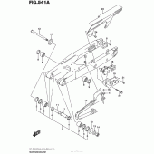 Схема вузла: Задній важіль (Маятник) для Suzuki DR-Z400 DR-Z400SM