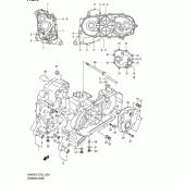 Схема вузла: Картер двигуна для Suzuki AN400 Burgman (EU analogue of SkyWave)