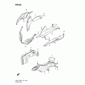 Схема узла: Всасывающий патрубок / глушитель для Suzuki GSX-R1000