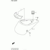 Схема вузла: Накладка паливного бака Suzuki VL1500 Boulevard C90T