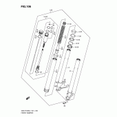 Схема узла: Передняя вилка для Suzuki GSX-R1000