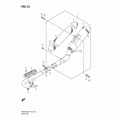 Схема вузла: Вихлопна система для Suzuki RM-Z250